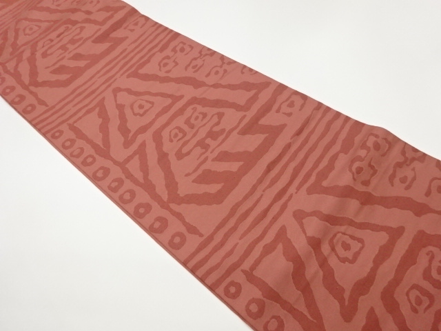 抽象幾何学模様織出し袋帯